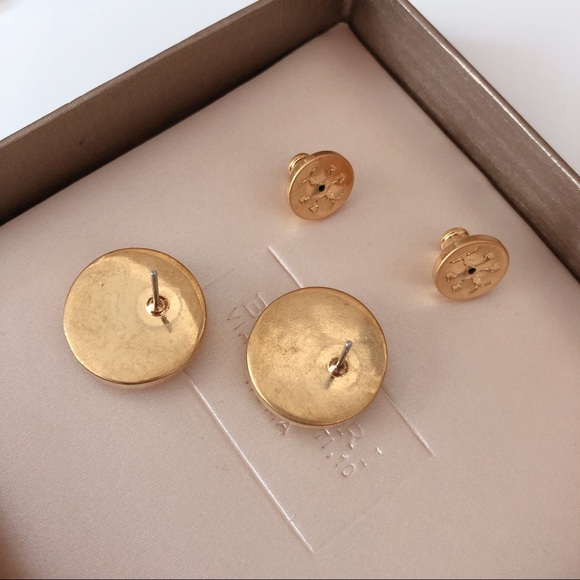 Tory Burch Mother-of-pearl T Logo Stud Earring - Picture 4 of 9